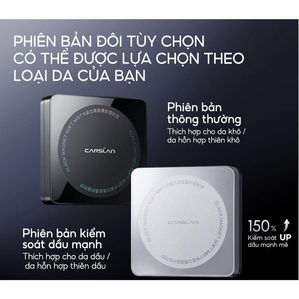 Phấn Phủ Carslan Black Magnet Soft Mist Powder 8g