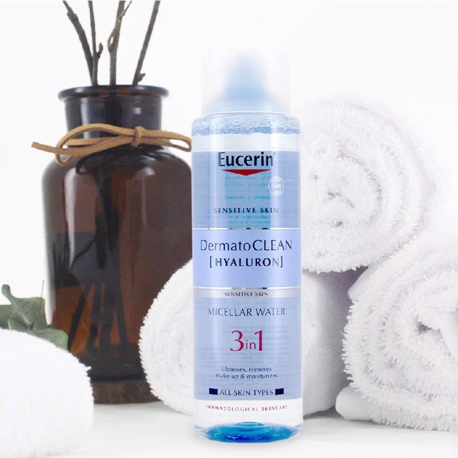 Tẩy trang Eucerin DermatoClean Hyaluron Micellar Water 3in1 cho da nhạy cảm