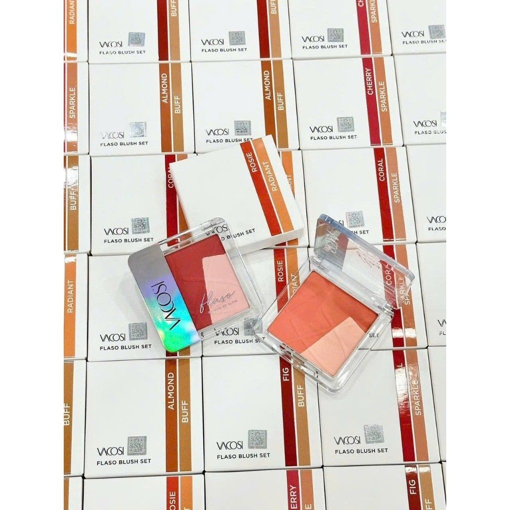 Má Hồng & Bắt Sáng Vacosi Flaso Blush Set VP12 - BL01