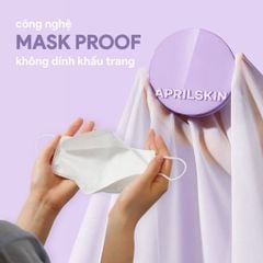 Phấn Nước Cushion Aprilskin Ultra Slim SPF50+ PA+++ Màu Tím 15g