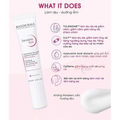Gel dưỡng mắt Bioderma Sensibio Eye Contour Gel 15ml
