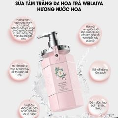 Sữa tắm trắng da cánh hoa hồng Damask Weilaiya Grand Rose Extracts Whitening Shower Gel 450ml
