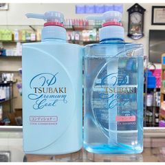 Cặp gội xả Tsubaki Premium Cool Set (490ml/chai)