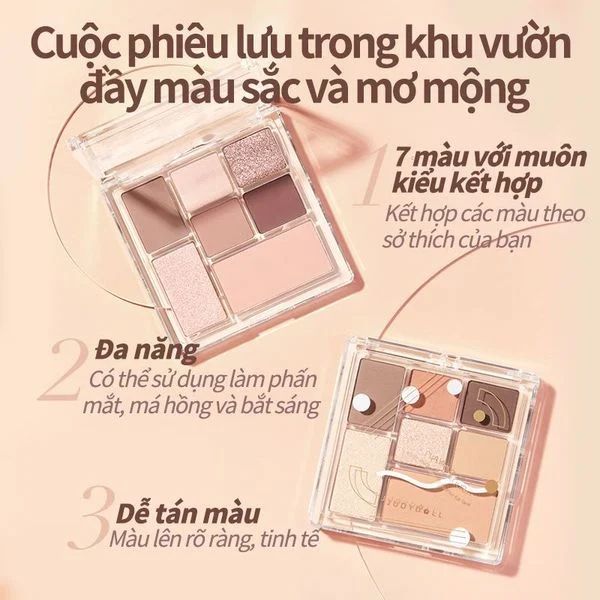 Phấn mắt Judydoll Play Color All In One 7 Màu