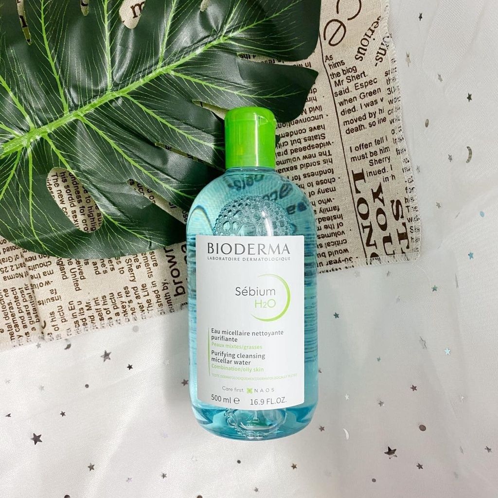 Nước tẩy trang Bioderma sebium xanh Cho Da Dầu Mụn (100ml-250ml-500ml)