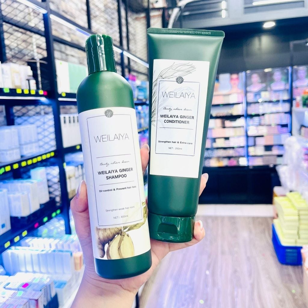 Dầu Gội Gừng Trắng Weilaiya Ginger 400ml