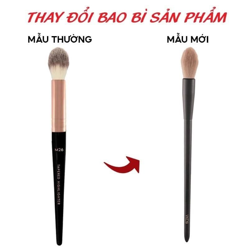 VACOSI TAPERED HIGHLIGHTER BRUSH M26 CỌ HIGHLIGHT