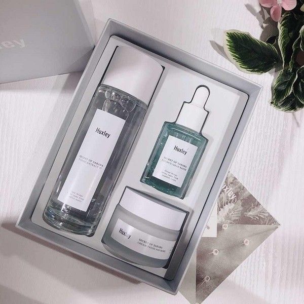 Set dưỡng Huxley Hydration Trio Set cho da dầu