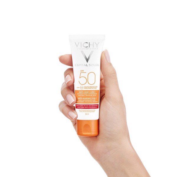Kem chống nắng chống lão hoá Vichy Ideal Soleil Anti Age SPF50+ 50ml
