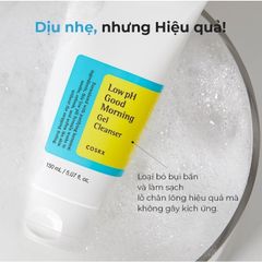 Sữa rửa mặt tẩy Cosrx Low PH Good Morning Gel Cleanser