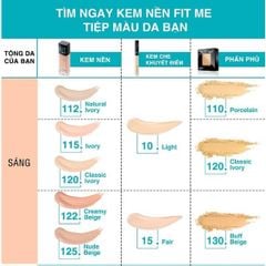 Kem nền Maybelline Fit me matte poreless