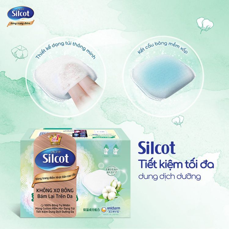 Bông tẩy trang Silcot Premium 66 miếng