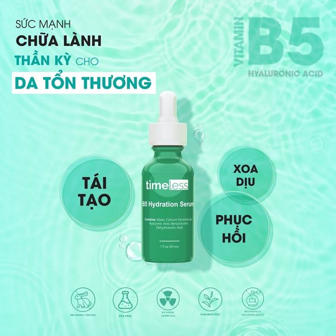 Tinh Chất Timeless Vitamin B5 + Hyaluronic Acid (30ml)
