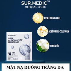 Mặt Nạ Sur.Medic+ Tinh Chất Glutathione Làm Sáng Da Bright Glutathione Mask 30g