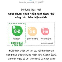 Kem Chống Nắng Bom Green Uv Sun Off (Spf50+,Pa++++)