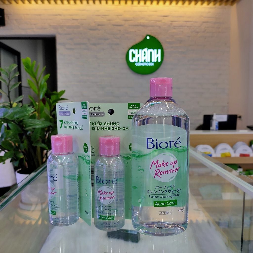 Tẩy Trang Biore da mụn Bioré Makeup Remover Perfect Cleansing Water Acne