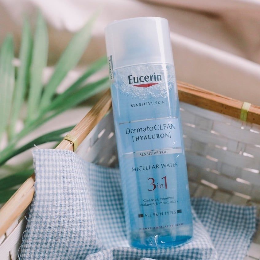 Tẩy trang Eucerin DermatoClean Hyaluron Micellar Water 3in1 cho da nhạy cảm