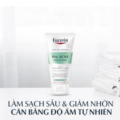 Sữa Rửa Mặt Eucerin Pro Acne Solution Tạo Bọt Dịu Nhẹ Cho Da Mụn