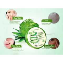 Gel Lô Hội Nature Republic Aloe Vera 92% Soothing Gel 300ml