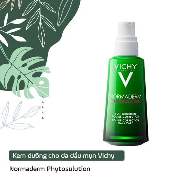 Kem Dưỡng Vichy Normaderm Phytosolution Dạng Gel Sữa Dưỡng Dành Cho Da Mụn 50ml
