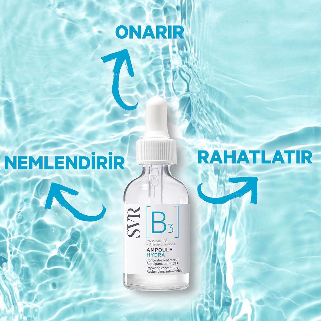 Tinh Chất Dưỡng Ẩm Phục Hồi Da SVR B3 Ampoule Hydra (30ml)