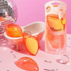 Mút Trang Điểm Real Techniques + Hộp Đựng Du Lịch Miracle Complexion Sponge® + Travel Sponge Case