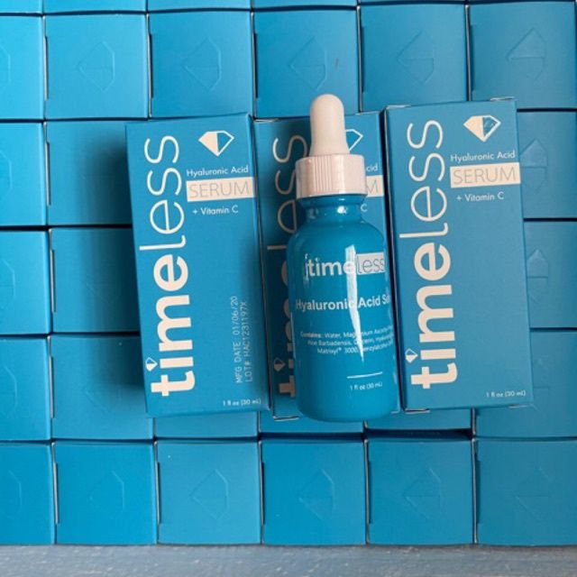 Tinh Chất Dưỡng Ẩm Làm Trắng Da Timeless Hyaluronic Acid + Vitamin C (30ml)