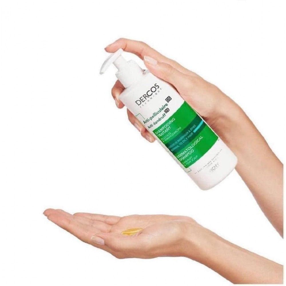 Dầu Gội Vichy Giảm Gàu Cho Da Đầu Dầu Dercos Shampoo Dandruff & Itchy Scalp 200ml