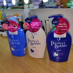 Sữa Tắm Dưỡng Ẩm Senka Perfect Bubble For Body Floral 500ml