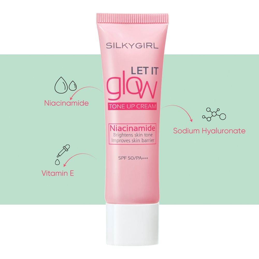 Kem Lót Nâng Tông Silkygirl Let It Grow Tone Up Cream 25ml