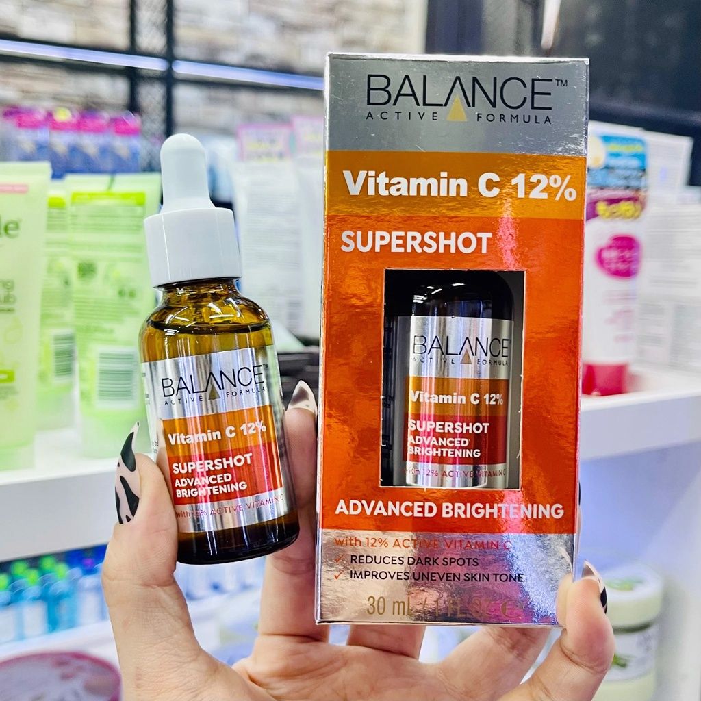 Serum dưỡng sáng da, mờ thâm Balance Active Formula 12% Vitamin C Supershot 30ML