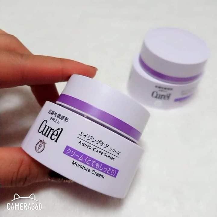 Kem Dưỡng Ẩm Curél Chuyên Sâu Cho Da Lão Hóa 40g Aging Care Series Moisture Facial Cream