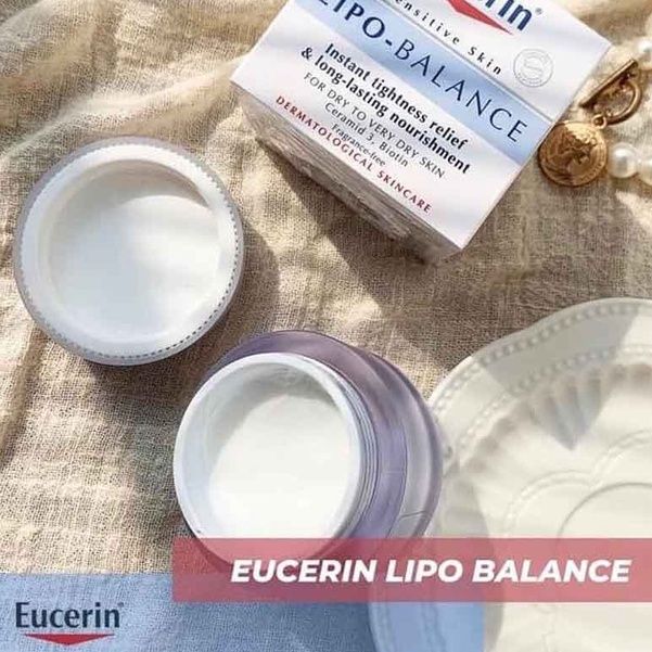 Kem Dưỡng Ẩm Cho Da Khô Và Nhạy Cảm Eucerin Lipo Balance 50ml