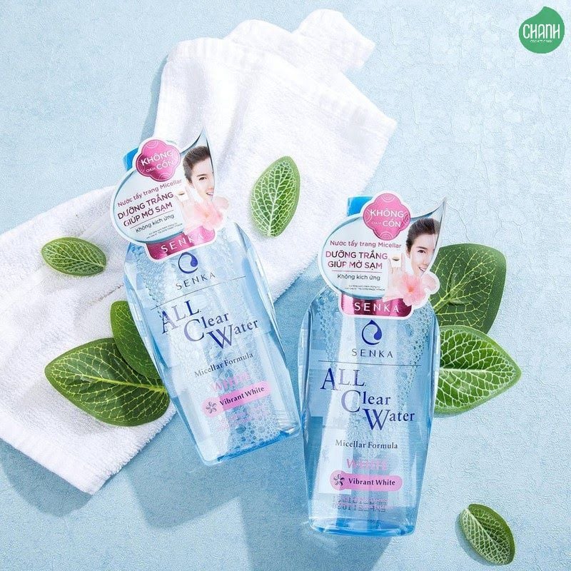 Nước Tẩy Trang Senka Micellar Dưỡng Trắng All Clear Water Micellar Formula White 230ml