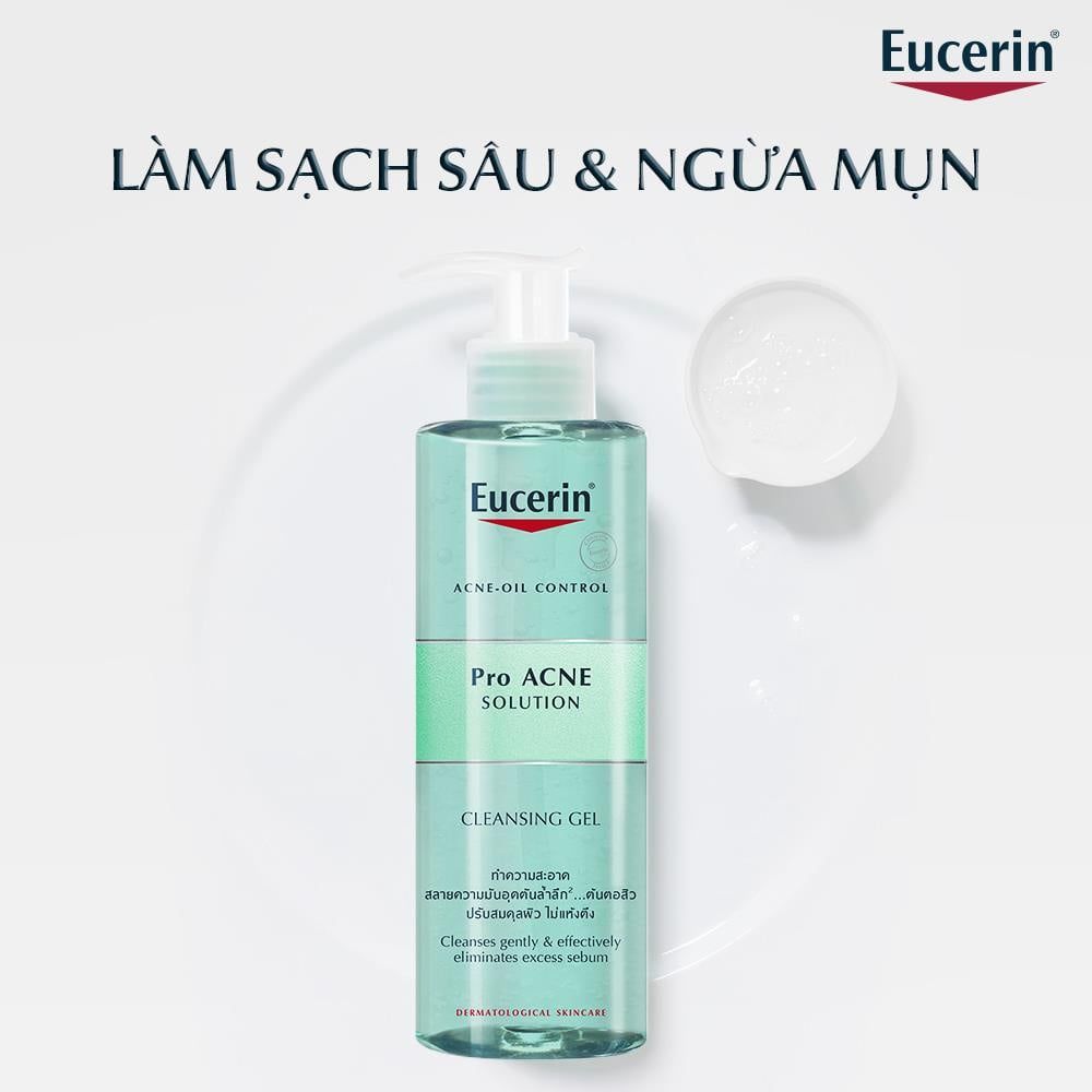 Gel Rửa Mặt Cho Da Mụn Eucerin Pro ACNE Cleansing Gel