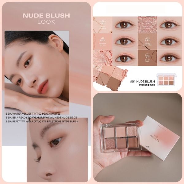 Bảng Màu Mắt 6 ô BBIA Ready to Wear Eye Palette