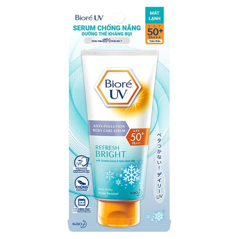 Serum Chống Nắng Dưỡng Thể Kháng Bụi Mát Lạnh Biore UV SPF 50+/PA+++
