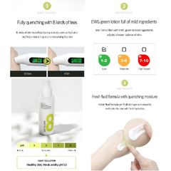 Sữa dưỡng 8 loại trà BOM Eight Tea Lotion 120ml