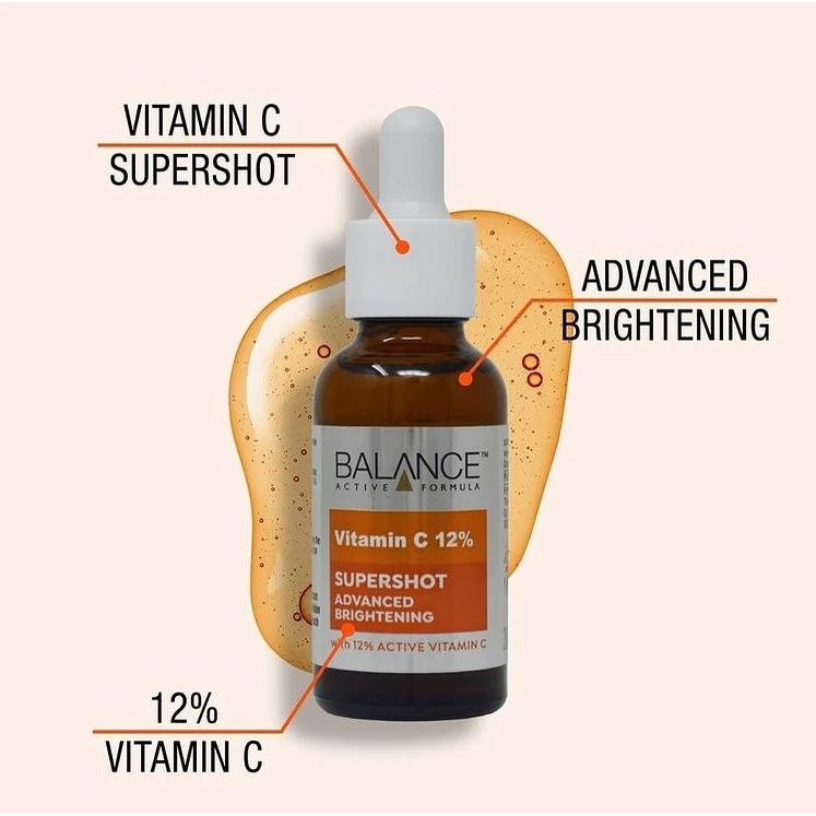 Serum dưỡng sáng da, mờ thâm Balance Active Formula 12% Vitamin C Supershot 30ML