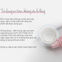Kem Nâng Tông Da BOM Light On Tone-Up Cream 40ml