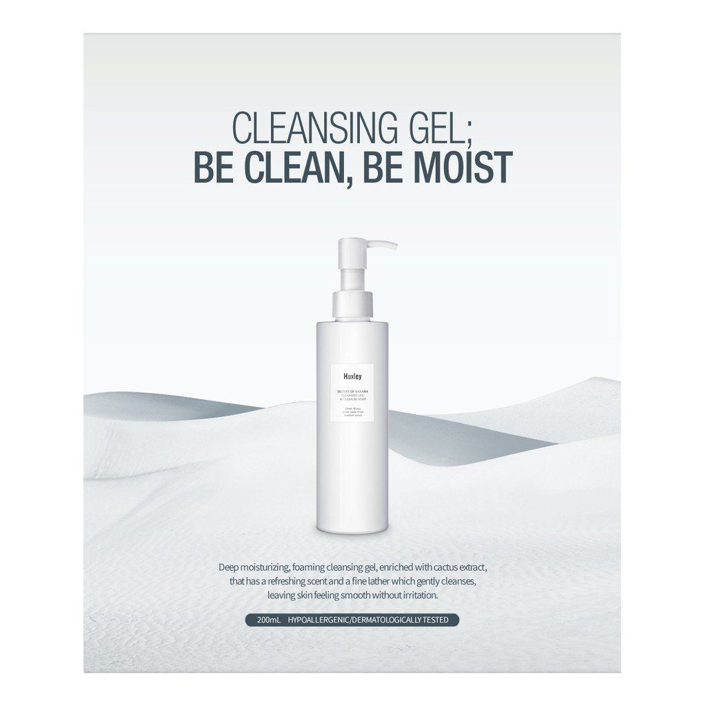 Gel rửa mặt Huxley Cleansing Gel 200ml