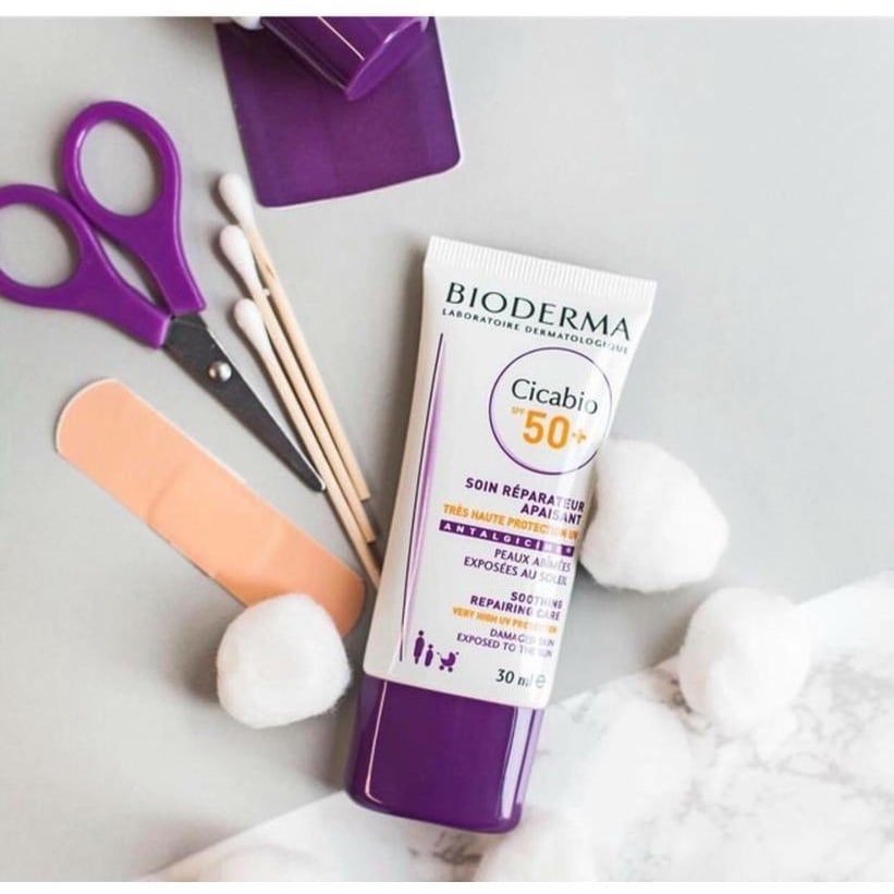 Kem dưỡng chống nắng, phục hồi da Bioderma Cicabio SPF 50+ 30ml