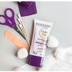 Kem dưỡng chống nắng, phục hồi da Bioderma Cicabio SPF 50+ 30ml