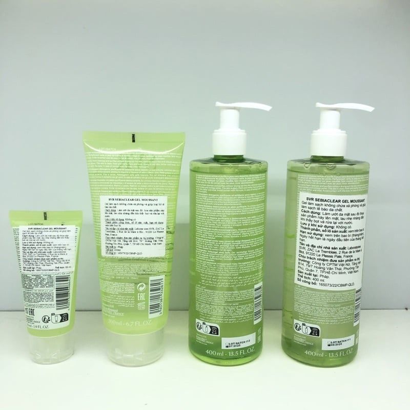 Gel Rửa Mặt dành cho da dầu mụn SVR Sebiaclear Gel Moussant
