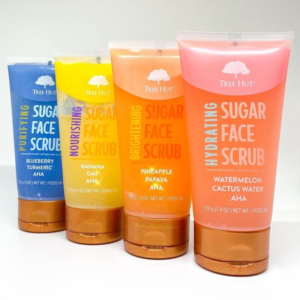 Tẩy tế bào da chết mặt Tree Hut sugar face scrub 120g