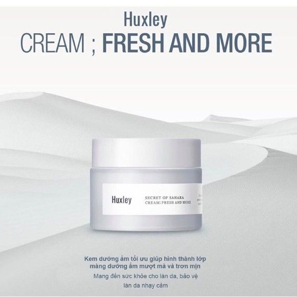 Kem Dưỡng Ẩm Dạng Gel Huxley Fresh And More 50ml
