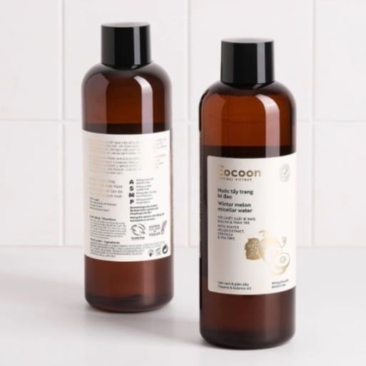 Nước tẩy trang bí đao cocoon chiết xuất từ bí đao vào tràm trà
