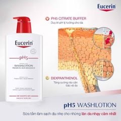 Sữa Tắm Eucerin pH5 Washlotion Dành Cho Da Nhạy Cảm
