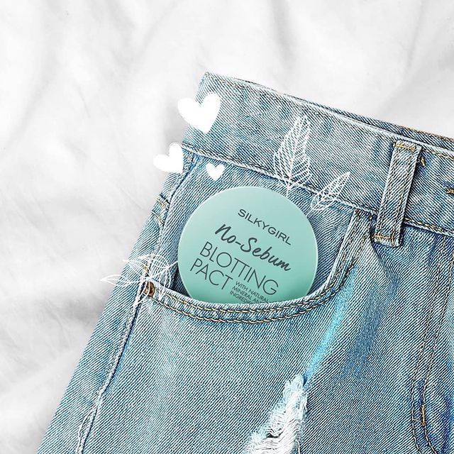 Phấn Phủ Khoáng Dạng Nén Silkygirl No-Sebum Blotting Pact Kiềm Dầu 7g