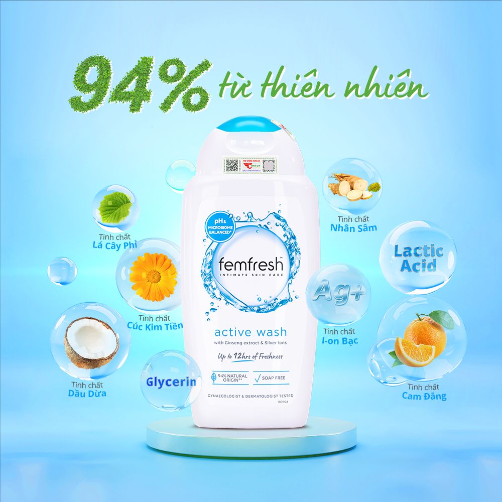 Dung Dịch Vệ Sinh Femfresh Active Fresh Wash 250ml